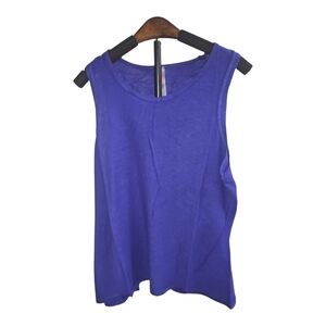 Mono B Womens Blue Sleeveless  Top‎ Size L,S